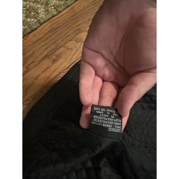 Rare! Vintage Members Only Black Leather Bomber Jacket Sz L - Picture 5 of 15